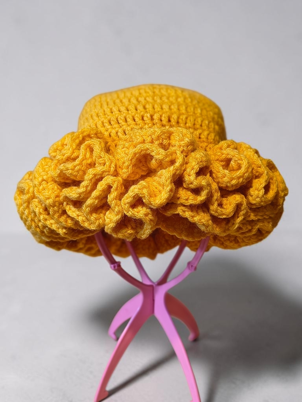 Crochet Ruffle Bucket Hat | Sunny Bloom - Picture 1 of 2